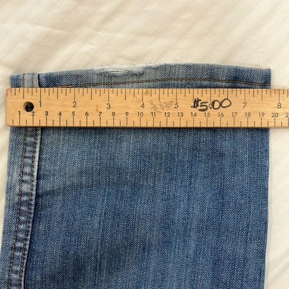 Levi's red tab W28L28.5 514 zip fly distressed Blue Straight Denim Jeans - Picture 15 of 16